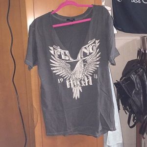 Basic low cut short sleeve tee